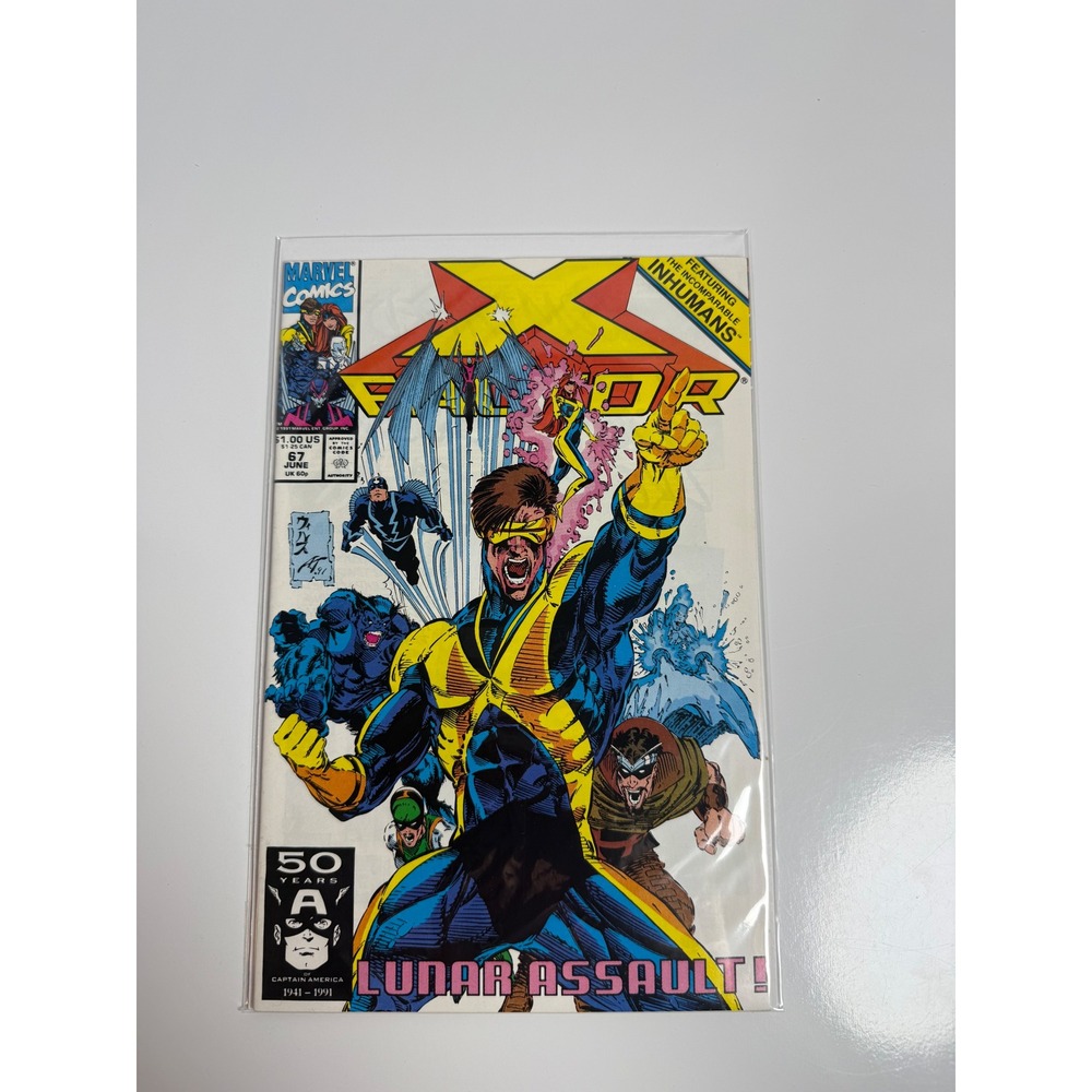 X-Factor 67 June 1991 Marvel Comics Lunar Assault Inhumans Cyclops Copper Age